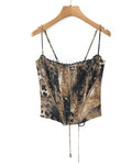 Aki Printed Corset Top