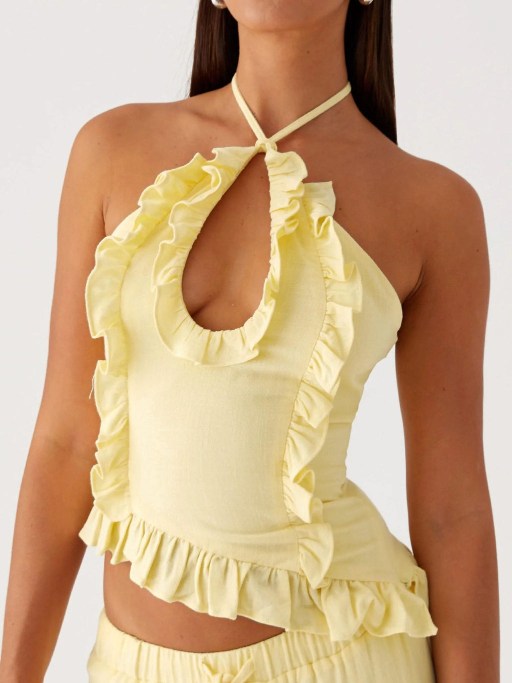 Aurore Halterneck Coord Skirt Set