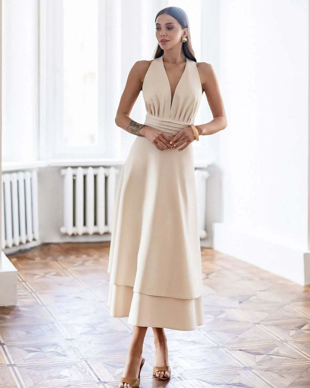 Aviva Halterneck Maxi Dress