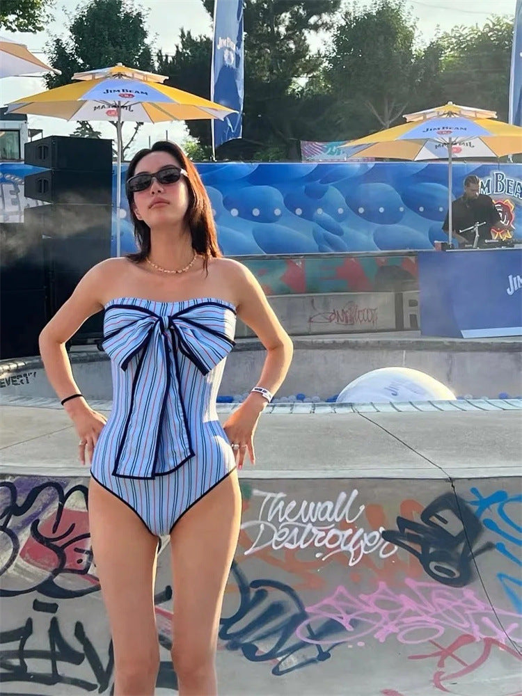 Cabo 1Pc Stripe Swimsuit
