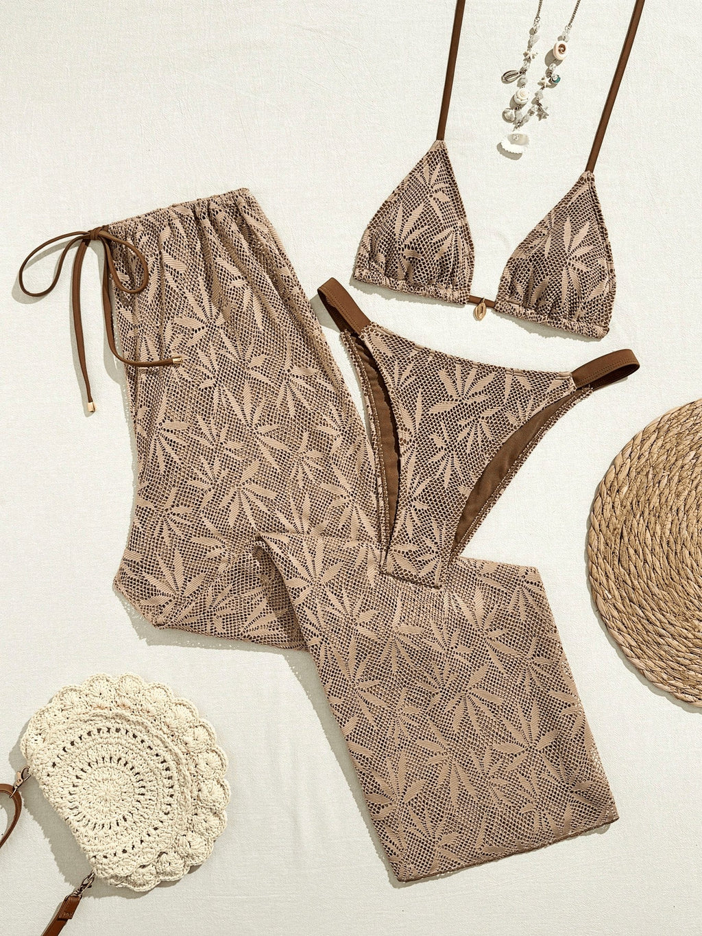 Calypso Floral 2 Pcs Swimsuit With Pant