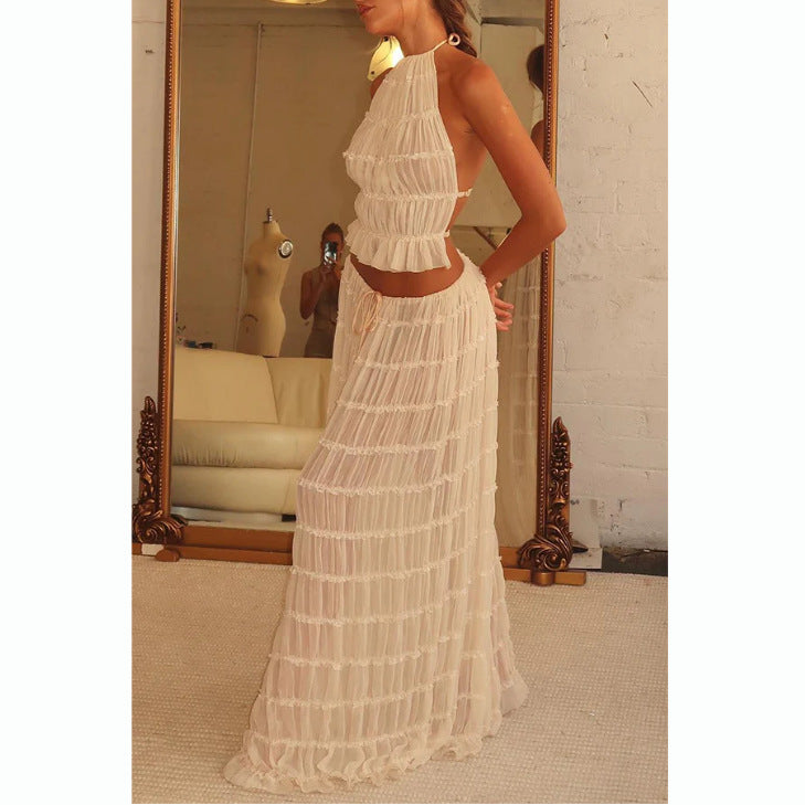 Carmela Backless Coord Skirt Set