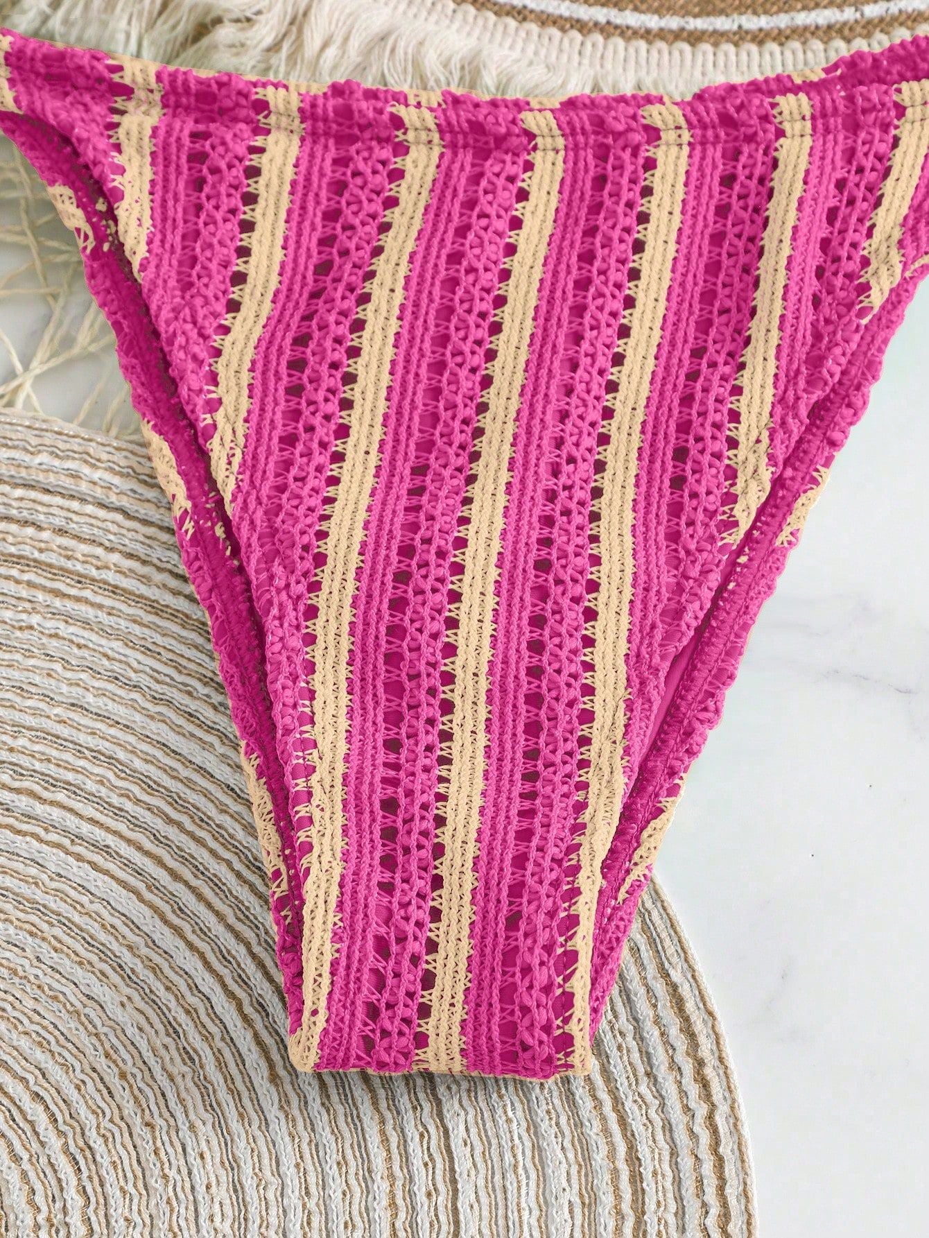 Estrella 2 Pcs Stripe Swimsuit With Shorts