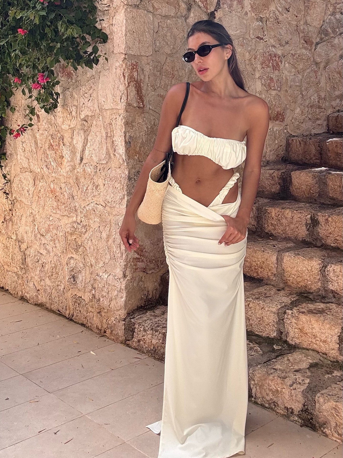 Georgia 2 Pcs Swimsuit With Maxi Skirt