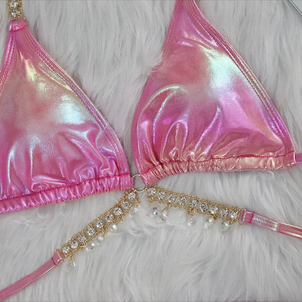 Lake Embellished 2Pcs Bikini Swimsuit