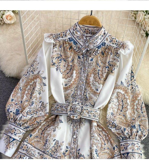 Lissy Summer Vintage Dress In White