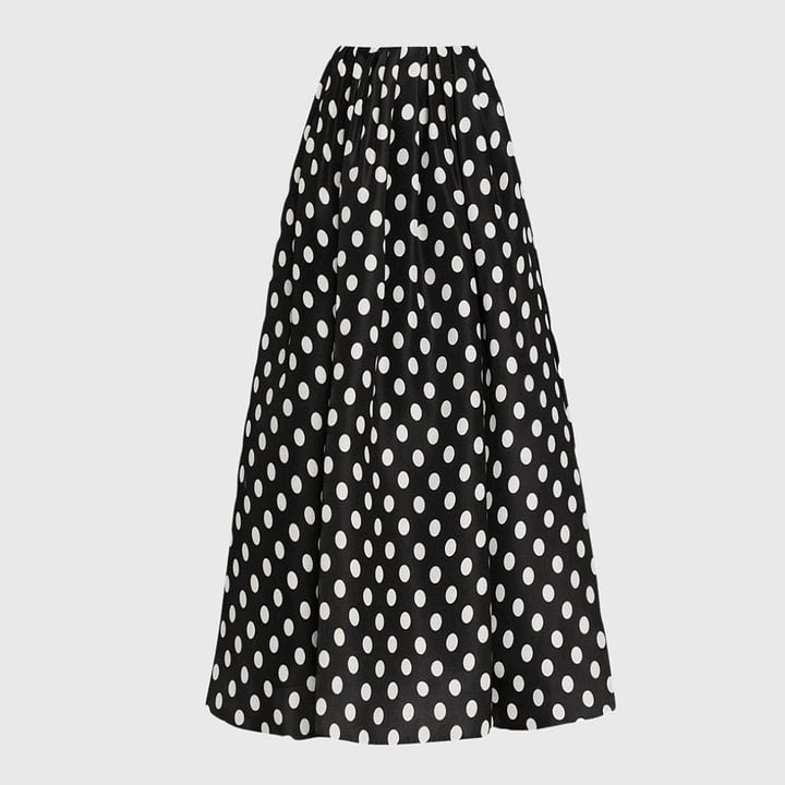 Orthan 1Pc Ruffle Polka Swimsuit With Skirt