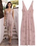 Roza Sequin Midi Dress