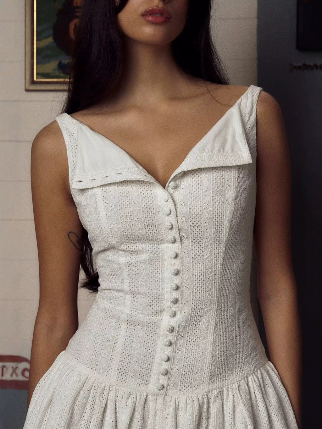 Veda Embroidered Mini Dress
