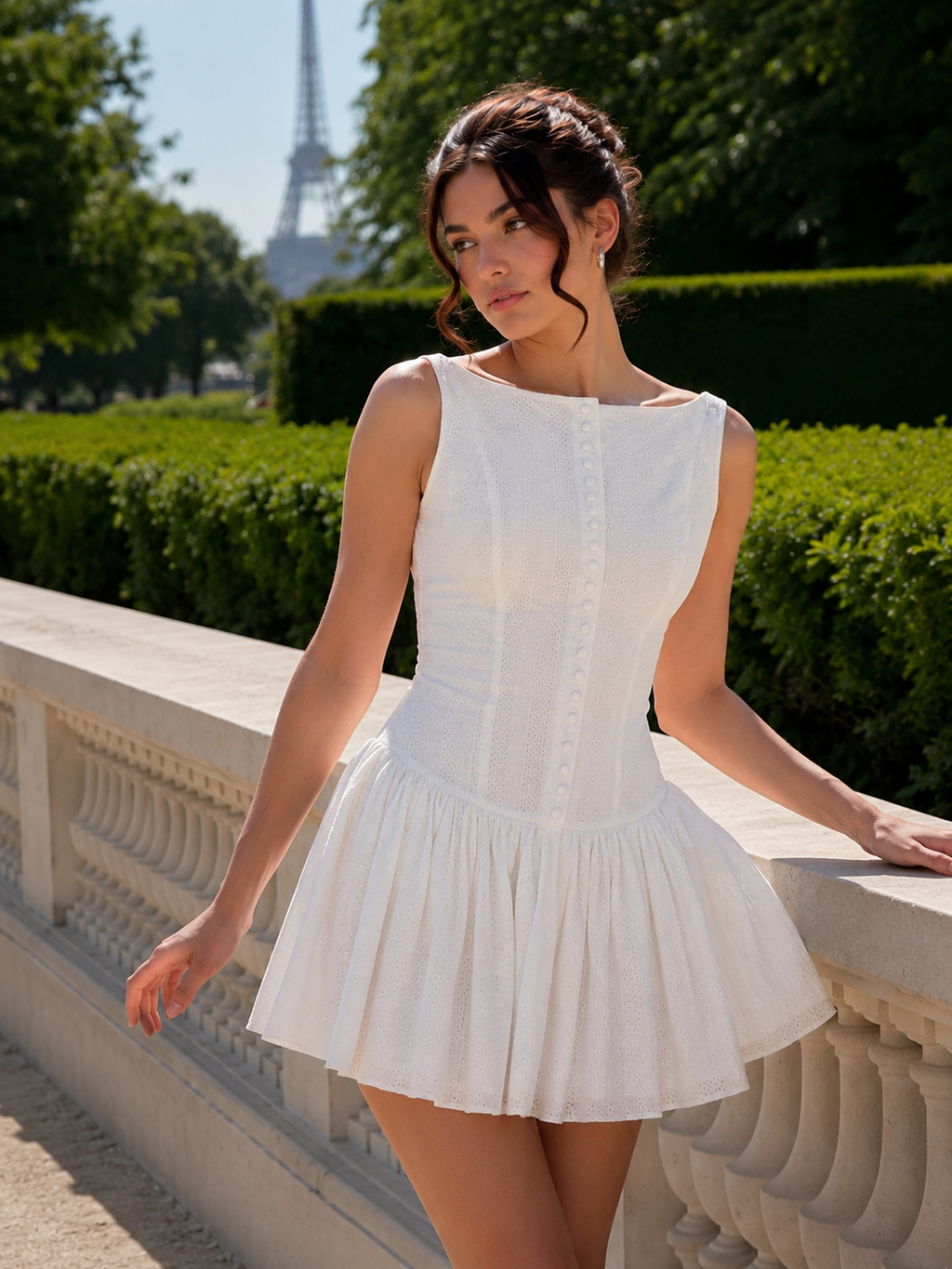 Veda Embroidered Mini Dress